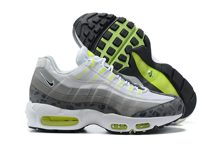 New 2021 Nike Air Max 95 White Grey Green